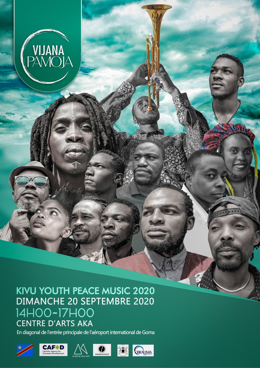 KivuArts's tweet photo. Bonjour, bien réveillé ?

Vous l'entendez manifestement depuis plusieurs jours. Elle est là.  L'affiche officielle du spectacle Vijana Pamoja. Un événement culturel multidisciplinaire que va connaître, pour la première fois, la ville de Goma ce dimanche 20 Septembre à #AKA. https://t.co/qpipL0zhmA