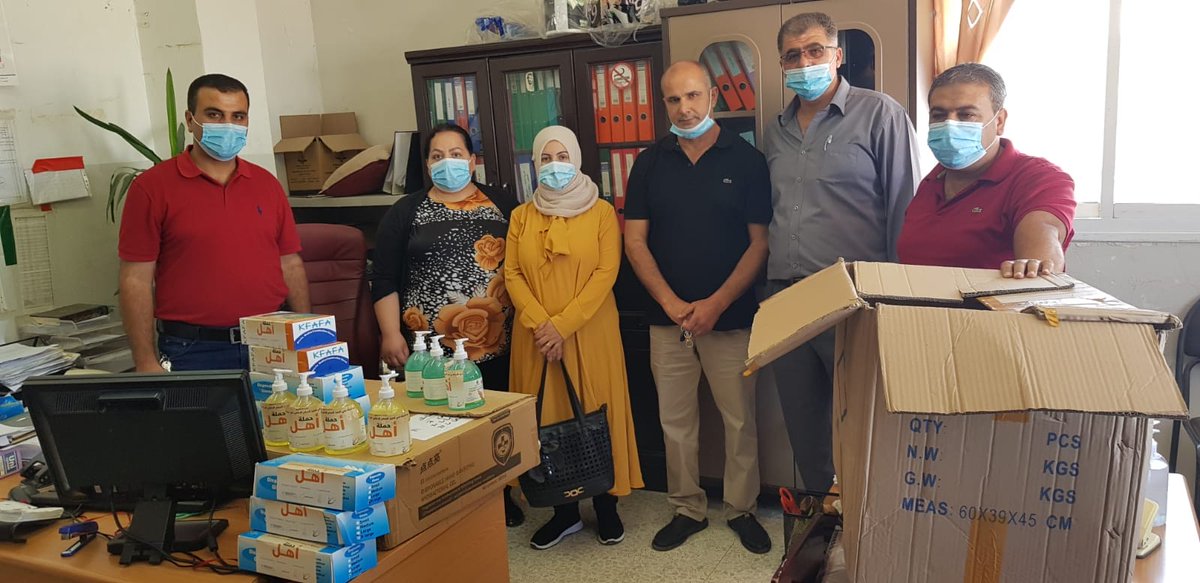 reform_ps's tweet photo. REFORM distributed medical supplies, such as, masks, #gloves and sterilizers, as part of the Ahel Campaign, to the Hebron Governorate in light of the #CoronavirusOutbreak, within the “Women in Conflict Prevention in Hebron – Palestine” Project, funded by @wphfund #preventcrises https://t.co/E5QiXZZj8W
