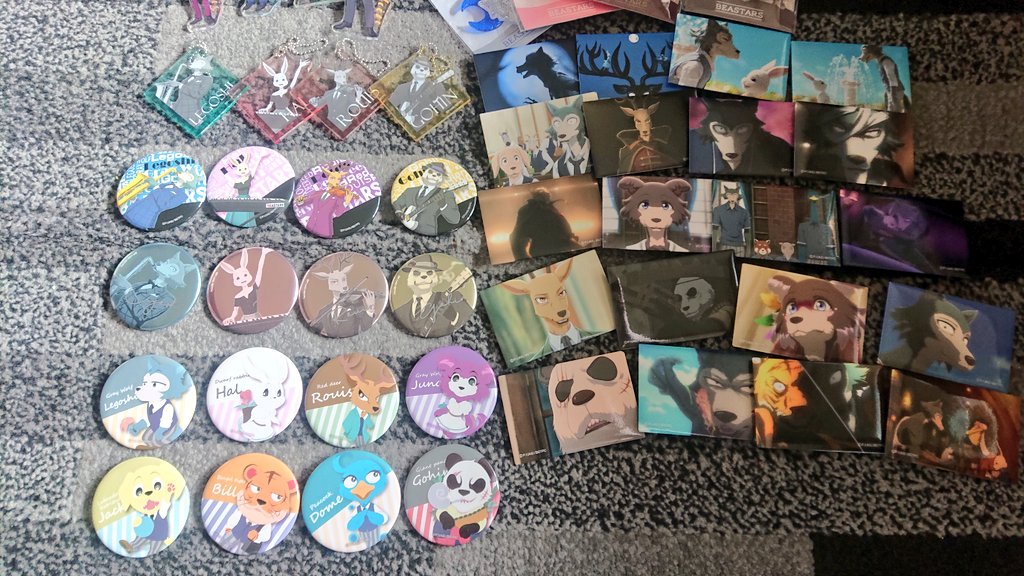dnaBEASTARS's tweet photo. BEASTARS POP-UP SHOPさん(@Beastars_shop) から当選で当たったビスタス🐺🐰🦌🐼グッズ詰め合わせが到着‼️これだけ買うだけでも4万円相当する詰め合わせグッズが当たって嬉しいです🎵😍🎵特典のポスカも🐺
POP-UP SHOP皆さん、巴留先生(@itaparu99)ありがとうございます🐺😉👍️🎶
#BEASTARS #bstanime https://t.co/tzImWCTGf4