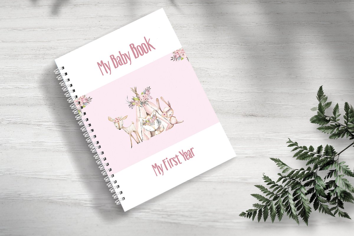 Thanks for the great review helenanne2 ★★★★★! etsy.me/2RzGFa5 #etsy #pink #grey #no #babymemorybook #pregnancyjournal #babygirl #bohotribal #babysfirstyear #babyjournal