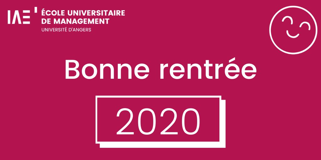 C’est la rentrée ⁦<a href="/IAEAngers/">IAE Angers</a>⁩ bienvenue à tous les étudiants qui rejoignent la nouvelle composante de l’ ⁦<a href="/UnivAngers/">Université d'Angers</a>⁩
