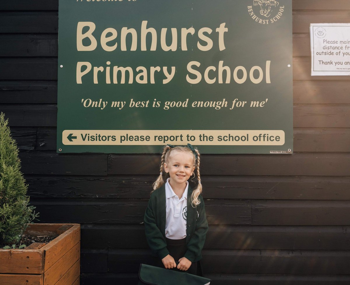 ClareChampion2's tweet photo. Millie absolutely loving her first week at school  ❤️ she told me she "almost" didn't want to come home thank you @BenhurstPrimary https://t.co/4NFn0JUu7D