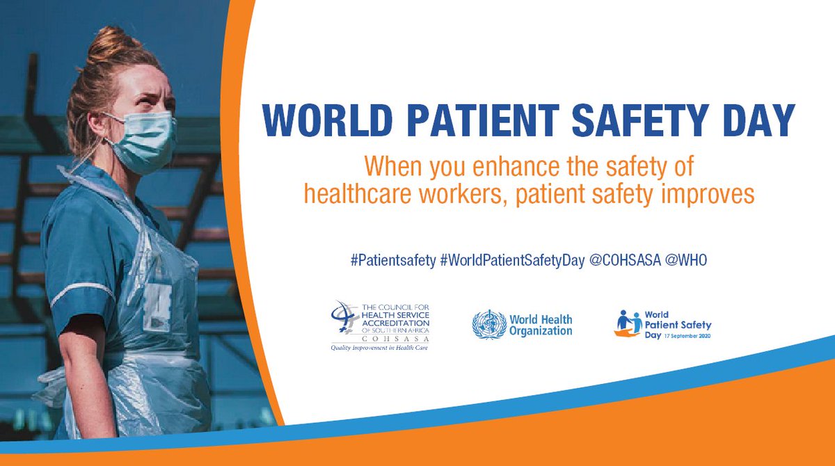 It is fundamental that those on the forefront of the fight against the pandemic receive the support they need. So that in turn, those who will be victims of the pandemic receive the best care possible.
(ow.ly/IFpc50BtdH1)

#WorldPatientSafetyDay <a href="/COHSASA/">COHSASA</a> <a href="/WHO/">World Health Organization (WHO)</a>