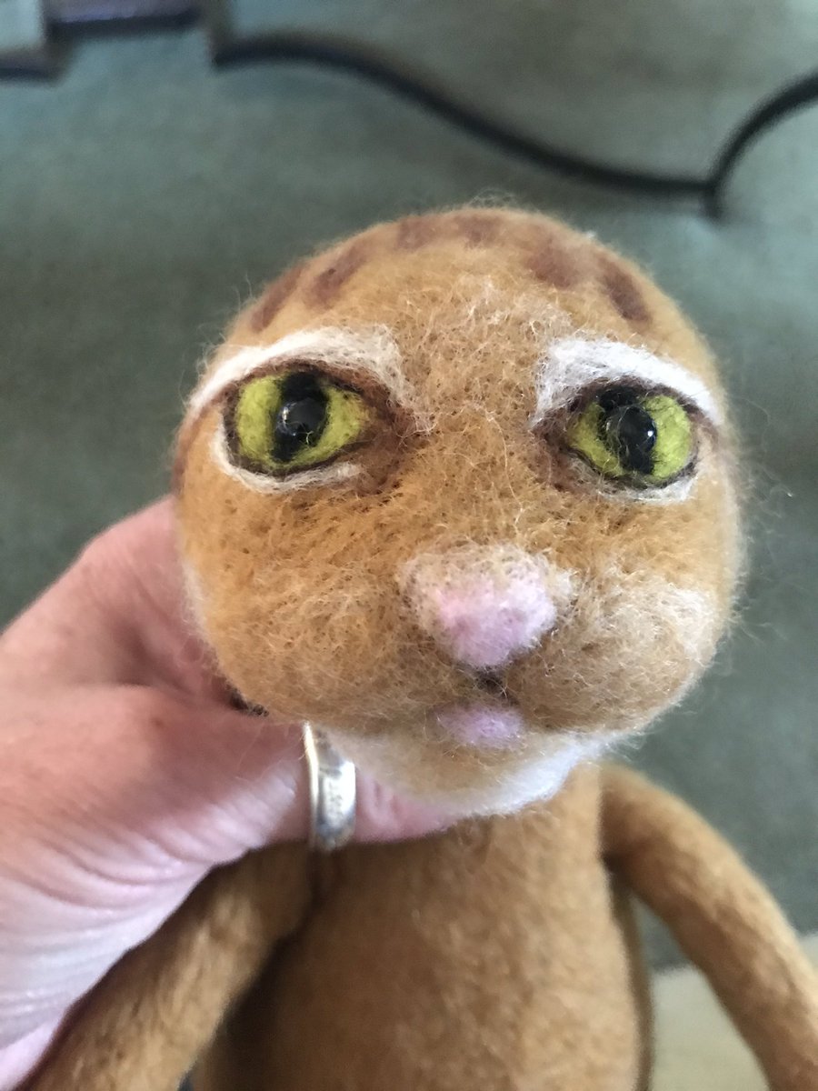 StephCowburn's tweet photo. It goes to show how my work transforms from Gordon the gopher to Archie the cat... 🤣🤣😂#earlybiz #WIP #thursdaymorning #CatsOfTwitter https://t.co/ZtT8iIxaku