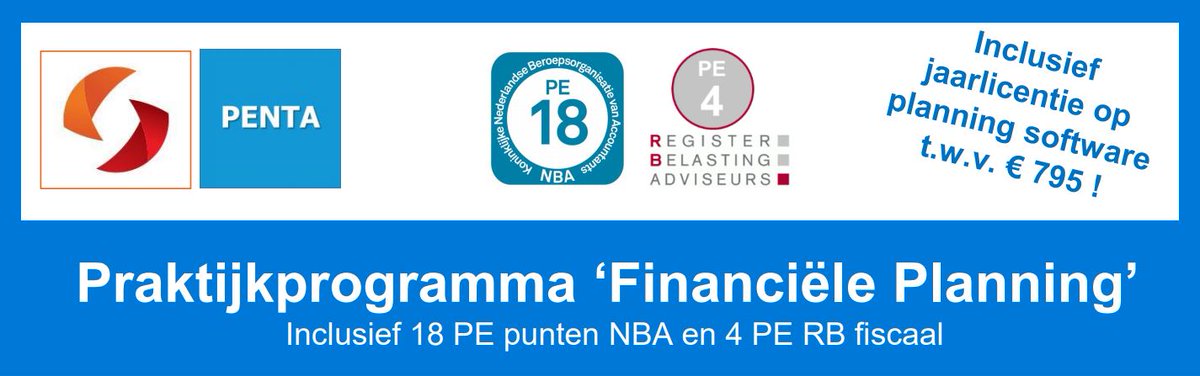 Financiële planning rendabel inzetten als dienstverlening binnen uw kantoor? In samenwerking met PENTA Programma organiseert Novak het ‘Praktijkprogramma Financiële Planning’. (18 PE &amp; 4 RB) lnkd.in/gGDnsVq

#accountancy #financieleplanning #PENTA #rendabel #programma #PE