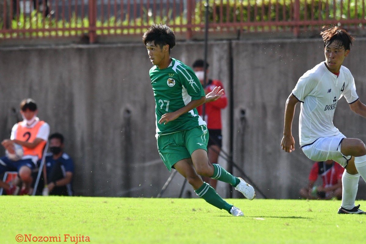 大阪体育大学学友会サッカー部 大阪体育大学サッカー部 年 競りに目覚めた男 27 瀬尾 純基 3年 青森山田高校 大阪体育大学サッカー部 大学サッカー スピードスター 関西学生サッカー