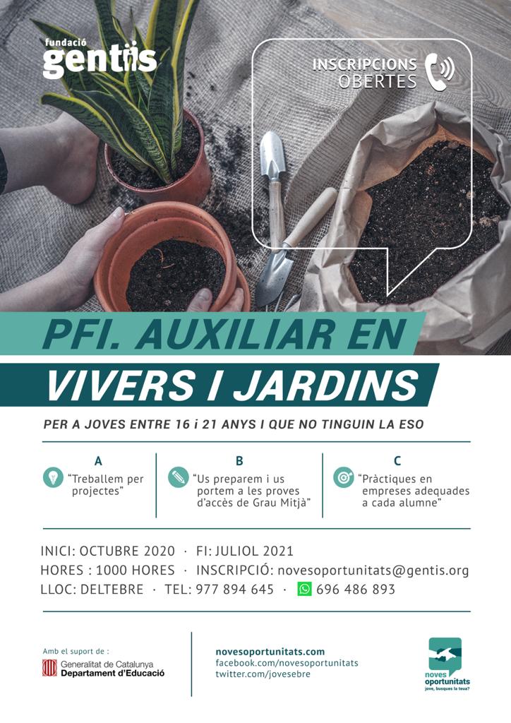 jovesebre's tweet photo. Inscriu-te!
Si no tens la ESO i vols formar-te en una professió molt atractiva el PFI aux en vivers i jardins t'ofereix moltes sortides acadèmiques i laborals.
A #Deltebre d'octubre a juliol
#novesoportunitats
#CFALopont https://t.co/cOM546mUDp
