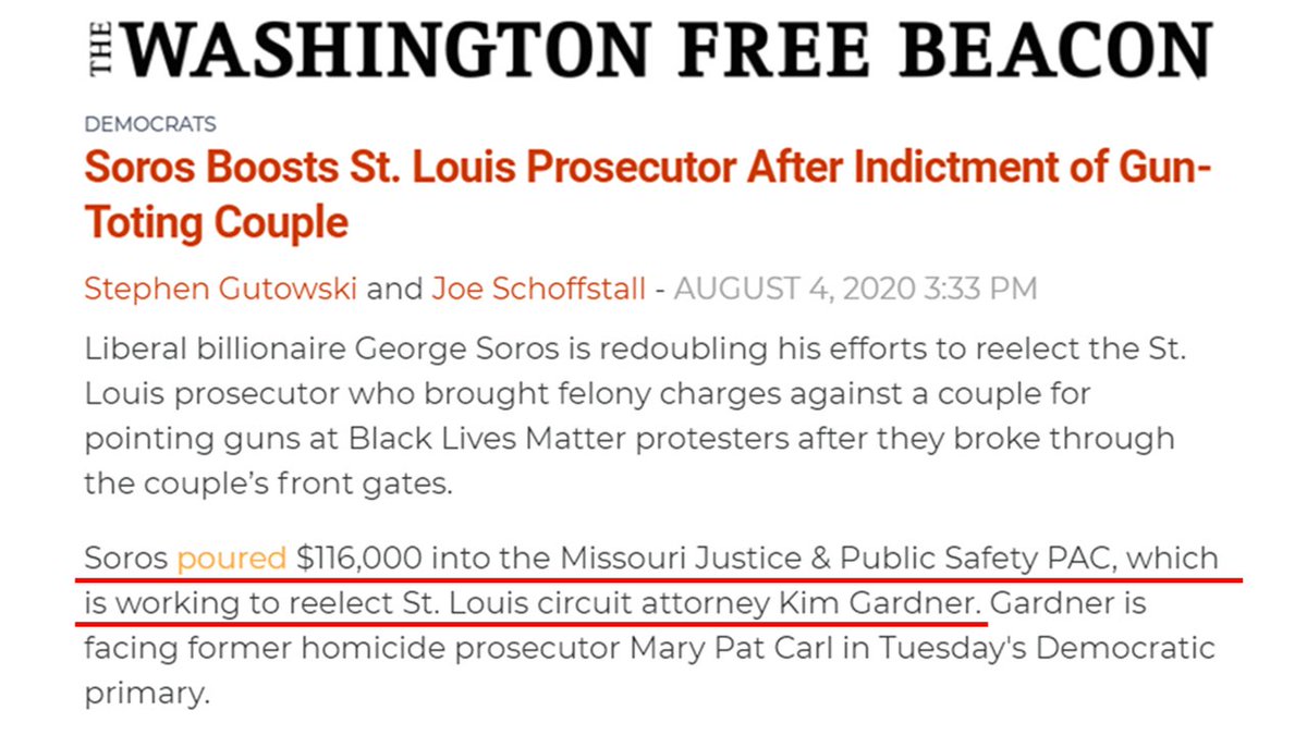 22. So she's a demoralizing boss & a law-breaking, dangerous prosecutor w/a tarnished public image. She's surely not a viable candidate anymore, right?Wrong. George Soros is quite pleased w/his minion & rewarded her w/$116,000 for her primary campaign, which she won in August.