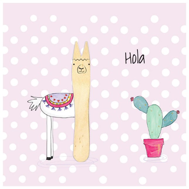 BexyBooLtd's tweet photo. HOLA🌸
Everyone loves an alpaca, especially one that’s made out of a wooden fish fork.
•
•
•
#alpaca #fishfork #wood #recycle #fishandchips #forkies #spotty #environment #greetingcards #bexyboo https://t.co/sto1vGm9EV