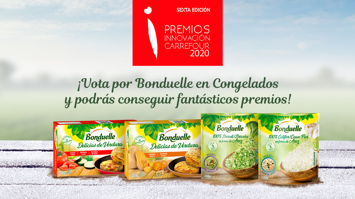 Bonduelle apuesta por la innovación, sabor y naturalidad en sus productos. Nuestro “arroz” 100% Coliflor y Brócoli y nuestras Delicias de verdura, candidatos a los #PremiosInnovación 2020 de <a href="/CarrefourES/">Carrefour España</a>. ¡Vota por ellos y consigue fantásticos premios!
👉 bit.ly/32eyiHe