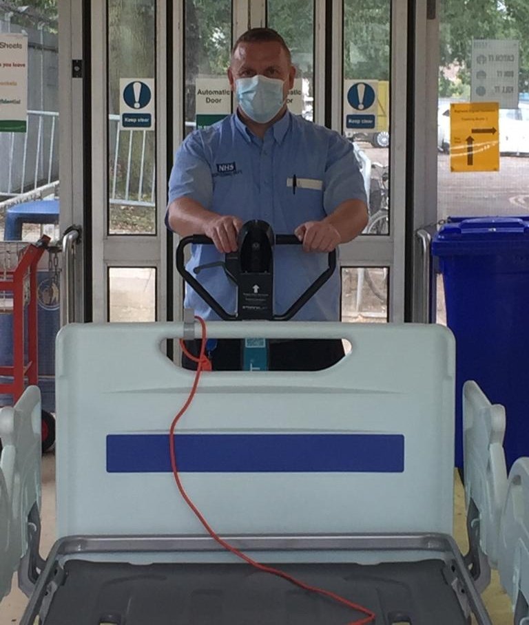 Some of the team were carrying out some training and supporting the theatre team, to make sure we can safely move our patients around the trust with our bed movers #saveyourback <a href="/HotelServices6/">Team QEH Hotel Services</a> #majax