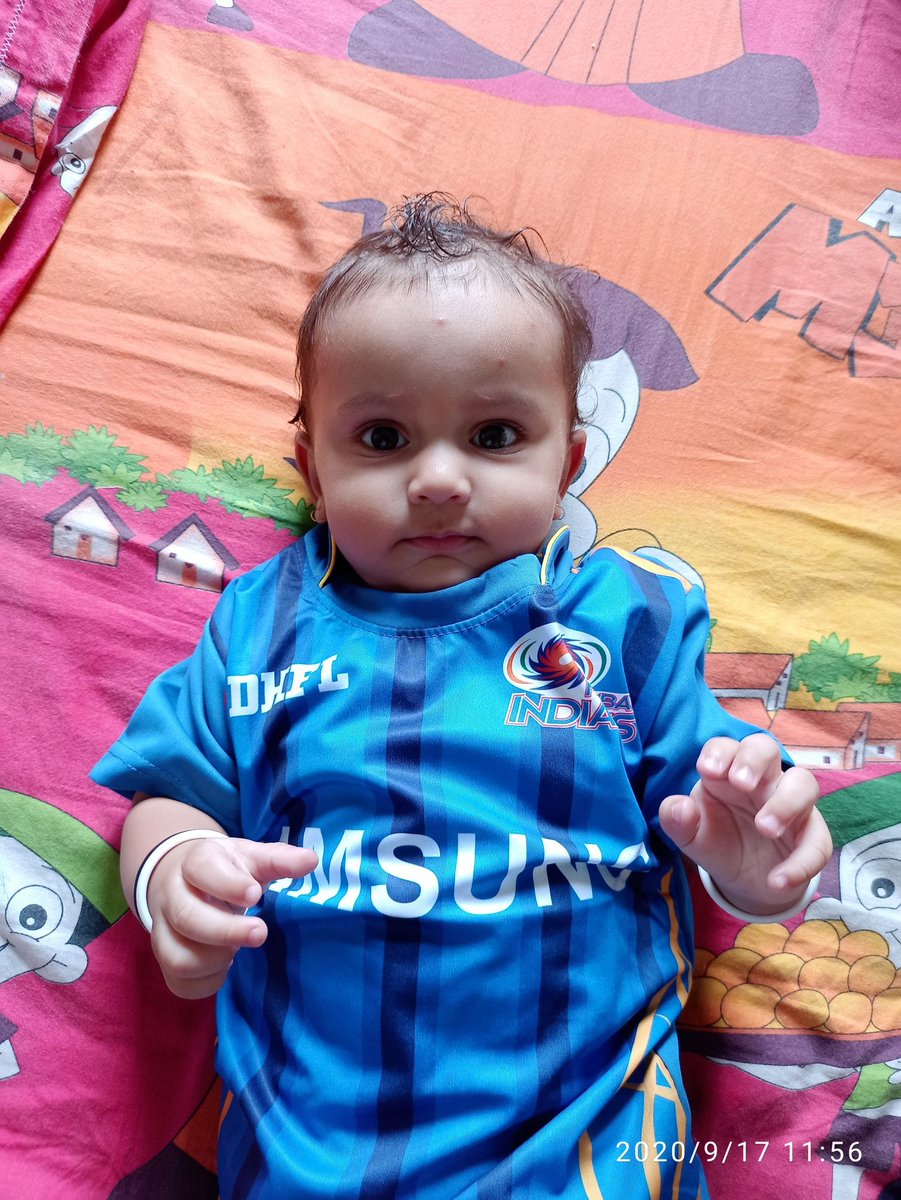 osk_omkar's tweet photo. @mipaltan @sachin_rt @ImRo45 hi team my younger son turns 9 months today here is the photoshoot theme for it. #supportMI #OneFamily my elder son remind me Sachin Tendulkar childhood pics.All the best team Duniya hila do https://t.co/tIoXzkKA0v