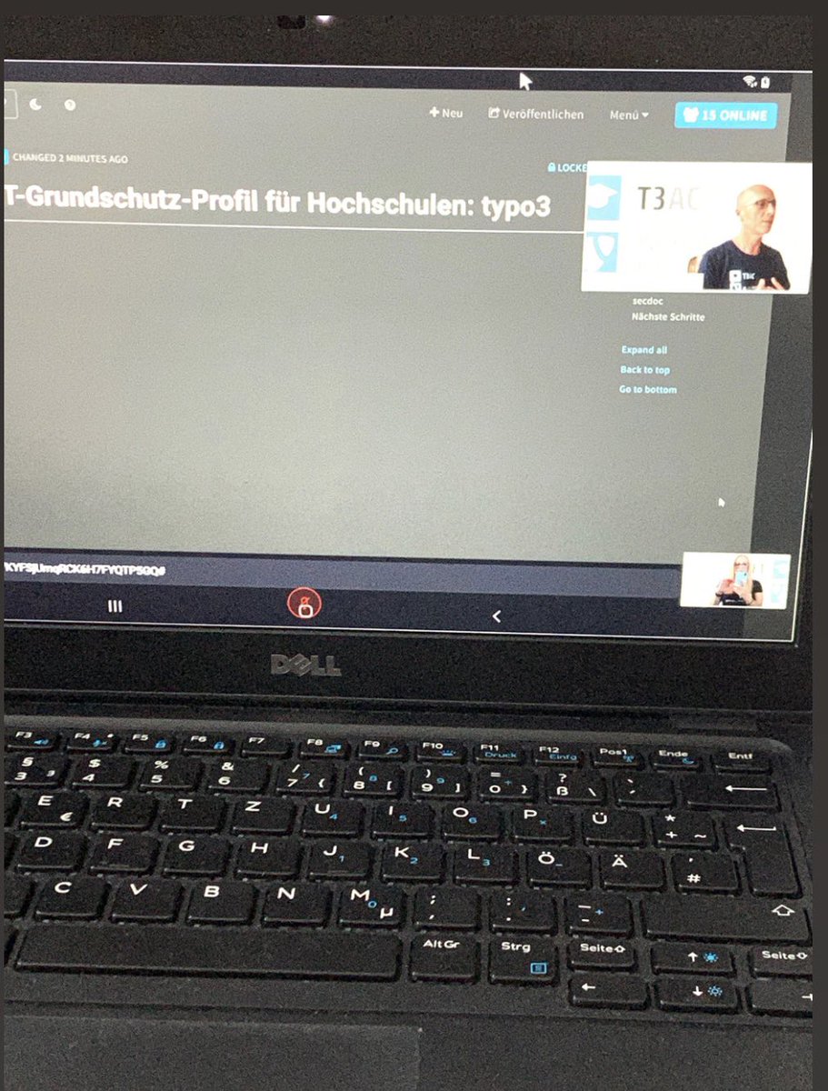 ahlswedem's tweet photo. Weiter geht’s mit Tag 2 der #TYPO3 University Days #t3ud20 https://t.co/kkitT4yWgO