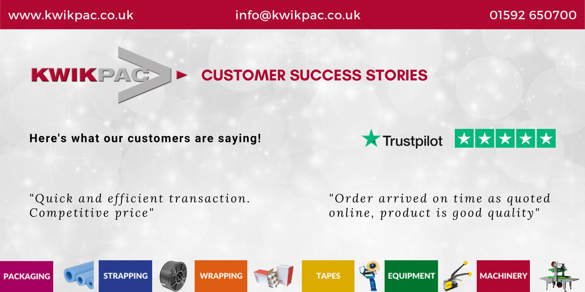 KwikpacLtd's tweet photo. We’re sharing some more #customersuccess stories!

We pride ourselves in offering premium-quality products at a competitive price. Speak to our team on 01592 650700 to find out what we can do for you!

#Logistics #ManufacturingUK #GBmfg #ukmanufacturing #SMEUK #UKHashtags https://t.co/bcQ2tyiT5m