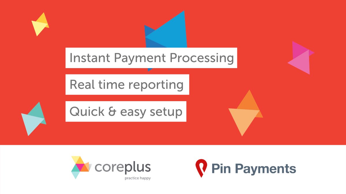 _corepluspm's tweet image. Our online payment solution is out! Process payments directly in coreplus or email your client&apos;s their invoice with a linked &apos;Pay Now&apos; button. coreplus customers receive an EXCLUSIVE transaction rate with our Aussie partners at Pin Payments. #coreplus #practicehappy #newaddon