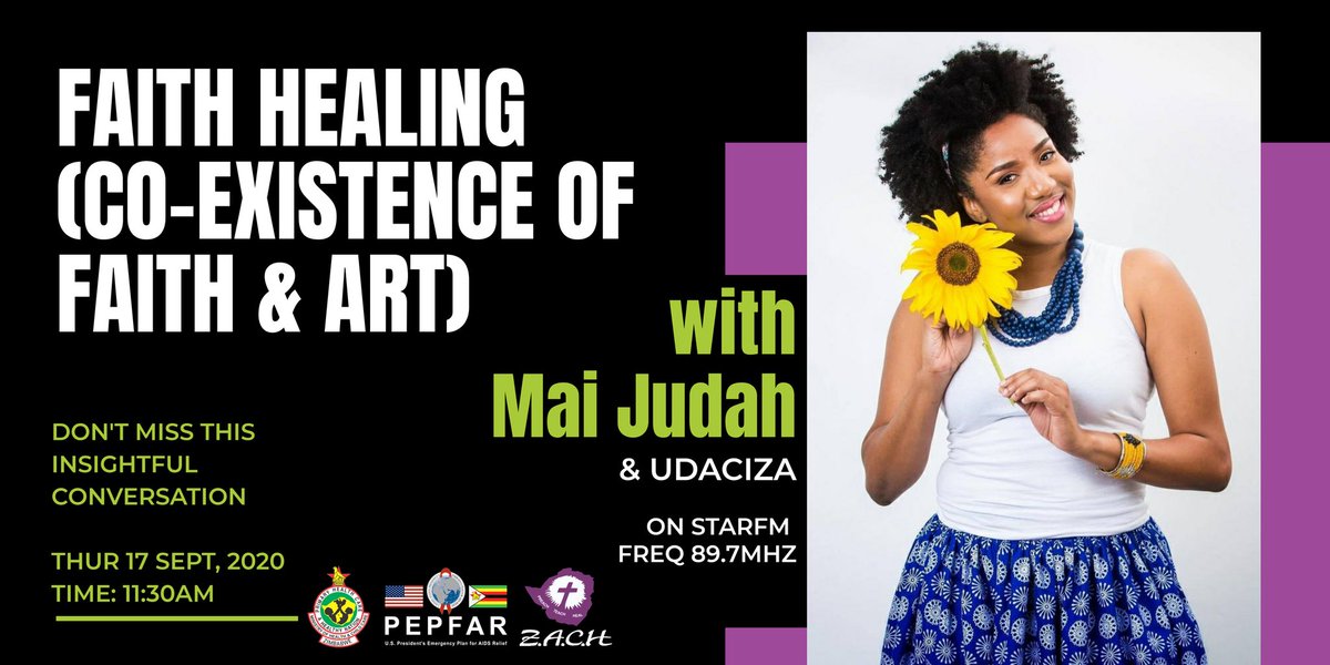 Faith Healing (Co-Existence of Faith and ART) with <a href="/maijudah/">Tariro</a> on StarFM frequency 89.7MHz.

Stay Tuned in today @ 11.30am
#FCI #faithhealing #ART4Life 
<a href="/MoHCCZim/">Ministry of HealthZW</a> <a href="/PEPFAR/">PEPFAR</a> <a href="/StarfmZimbabwe/">Star FM</a> <a href="/FamilysupportZ/">Familysupport_zw</a> <a href="/FACTzim/">FACT Zimbabwe</a> <a href="/HealZim/">Heal Zimbabwe Trust</a> <a href="/OPHID_Trust/">OPHID</a> <a href="/healthtimeszim/">𝐇𝐞𝐚𝐥𝐭𝐡 𝐓𝐢𝐦𝐞𝐬</a> <a href="/zvandiri/">Zvandiri</a> <a href="/naczim/">NAC Zimbabwe</a> <a href="/zccinzim/">Zimbabwe Council of Churches</a>