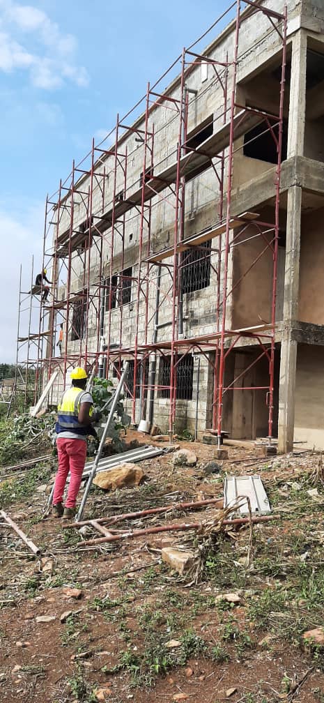 Deligence and dedication to what we do earned us this project.  We intend completing the external plastering within a week with direct supervision from @Bernardkahiable. 
#construction #buildinginghana #homecompletion #renovations