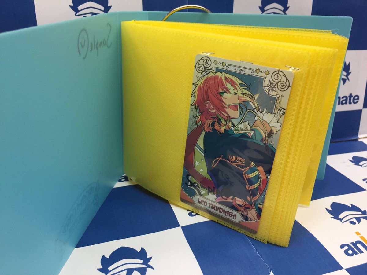 アニメイト川崎 アプリ利用で1p貯まります グッズ 入荷情報 あんさんぶるスターズ の アルカナカードコレクション2 アルカナカード収納ファイル Blue Ver が入荷しましたサキ アルカナカード収納ファイル のサンプルも売り場にて展開