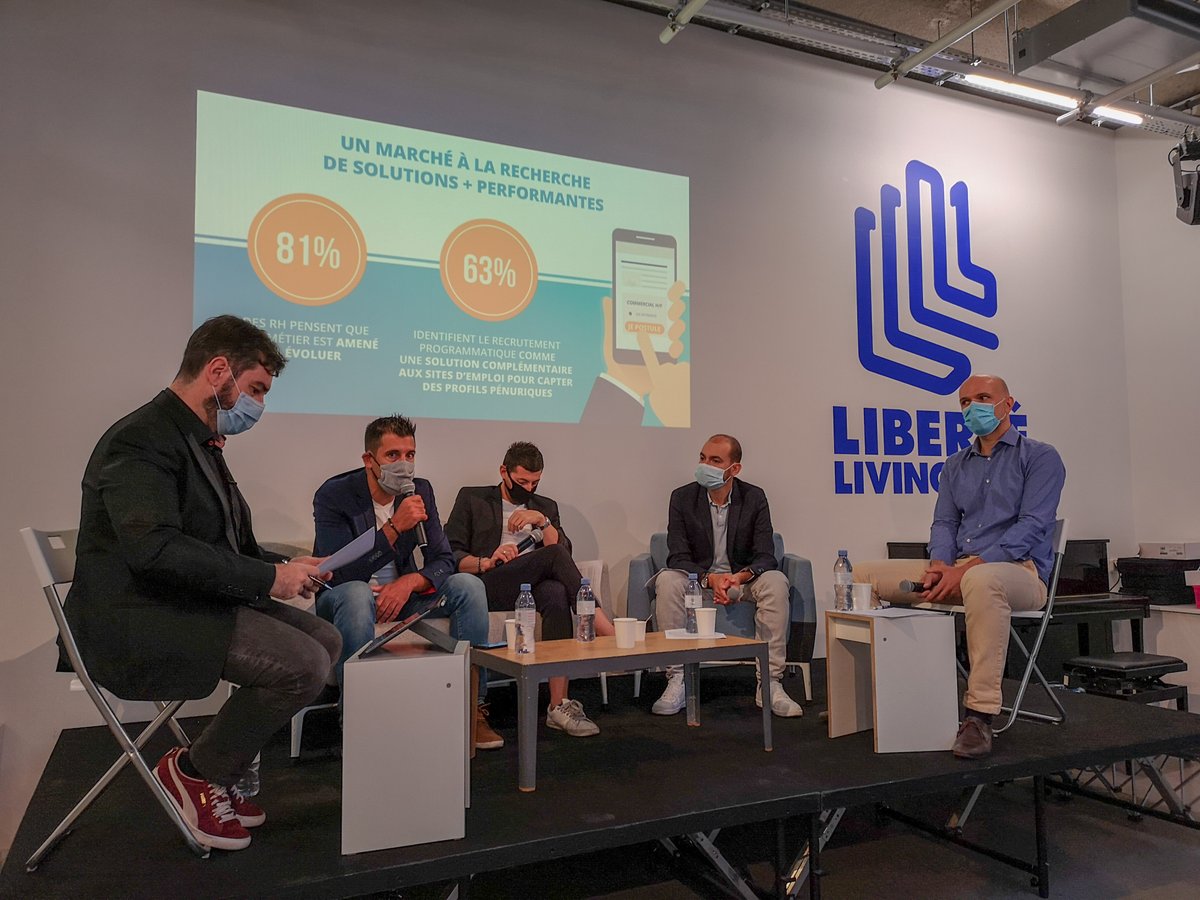 #Conférence #Live 🖥
Pénurie de #talents : Comment innover dans le #sourcing et optimiser le #recrutement ?
🎤Jonathan Goldfarb <a href="/franprix/">Franprix</a>, <a href="/JulienNique/">Julien Nique</a> <a href="/Figarocms/">Figaro Classifieds</a>, <a href="/MickMP06/">Mickaël MOYEN-PEDONE</a> <a href="/MeeticGroup/">Meetic Europe</a>, <a href="/DanielMorais75/">daniel morais</a> <a href="/GoldenBees_RH/">Golden Bees</a> et <a href="/damiendouani/">damien douani </a>
Merci au @LIBERTE_LL pour l'accueil !
#ebg