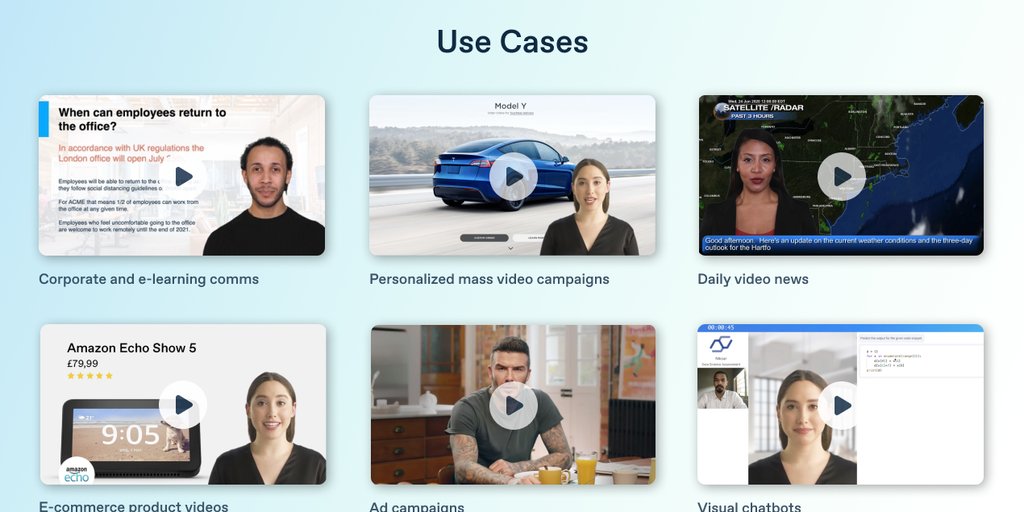 Check out on PH today! Mind boggling how great the results look
Synthesia: Generate professional-looking AI videos from text in minutes producthunt.com/posts/synthesi… via <a href="/__tosh/">Thomas Schranz 🍄</a>