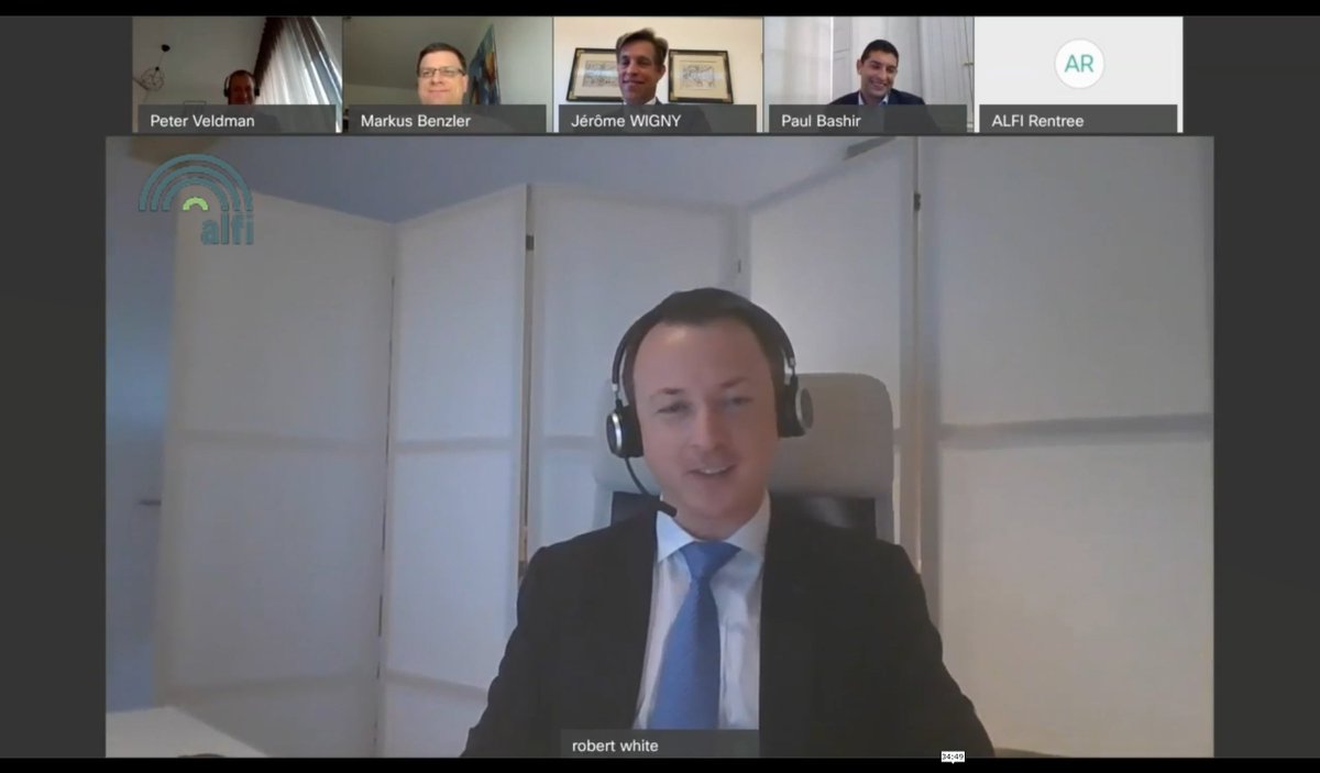 ALFIfunds's tweet photo. Robert White @EY_Luxembourg soliciting valuable #Alts insights from his panellists #ALFIRentree eg on student housing market in the UK from Paul Bashir #HarrisonStreet #realestate #property #resi #office #live #work #alternatives #investment #funds #Luxembourg https://t.co/oLSFOjTgBU