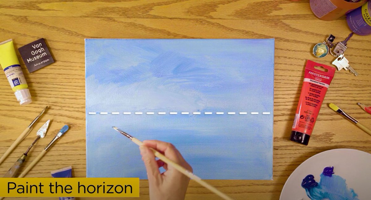 Thick brushstrokes alternating with small dots of paint? Vincent wasn’t afraid to experiment! 🖌️🎨

How about you? 👉🏼 Watch the tutorial: youtu.be/m0BbIJzJuPw and learn how to paint like #VincentvanGogh 

<a href="/vangoghmuseum/">Van Gogh Museum</a> @goldentours <a href="/proactiv_es/">Proactiv Entertainment</a>