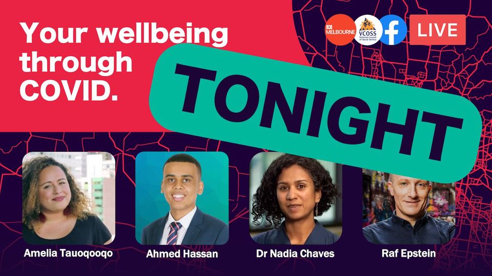 abcmelbourne's tweet image. Maintaining good mental health and wellbeing has never been more important than during the pandemic.

We'll talk you through some practical advice on how to stay on top of things. 

👉 7:30pm TONIGHT on Facebook: facebook.com/events/2913456…