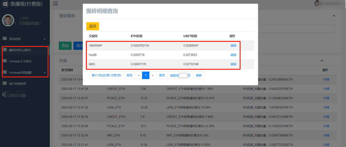 In the mid August, in order to develop and test the "Arbitrage Info in Uniswap" product , we jijifabu.com applied 2000 account for testing. When the development was done, we advised you to have a try for free, but no one paid attention.