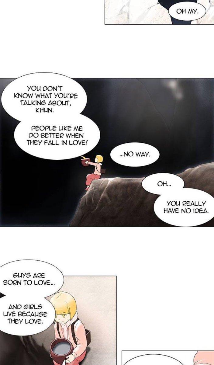 this convo rly stuck w me for some reason...like, what was the significance of it, if any??? i mean, it's probably just banter but it doesn't feel that unimportant idk #TowerOfGod 