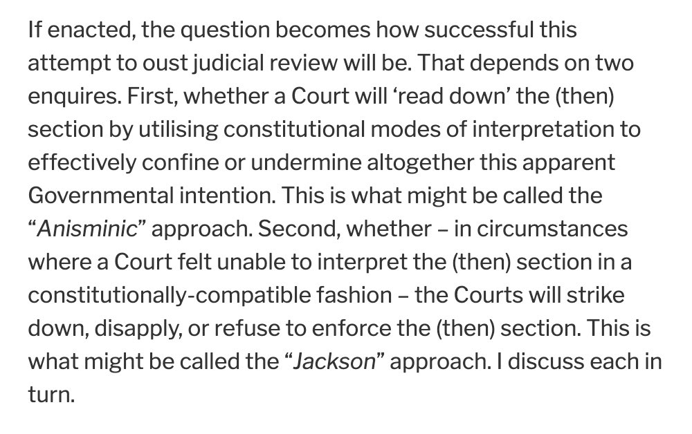  @Jack_R_Williams also wrote about this in a very helpful piece on the  @eurelationslaw blog. /…  https://eurelationslaw.com/blog/clause-45-of-internal-market-bill-a-striking-attempt-to-exclude-judicial-review