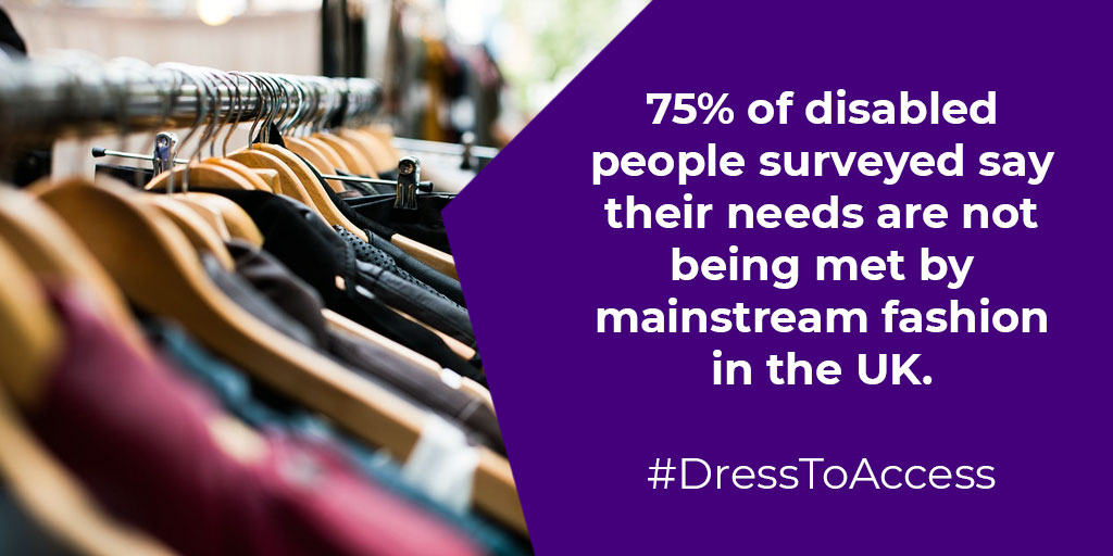 LeonardCheshire's tweet photo. It’s @LondonFashionWk and we’re hoping to see diversity on the catwalk and more inclusive designs! Last year, our survey with @DHorizons found that disabled people believe there isn’t enough representation of disability across the fashion industry. #DressToAccess https://t.co/rc1iJsFu5t