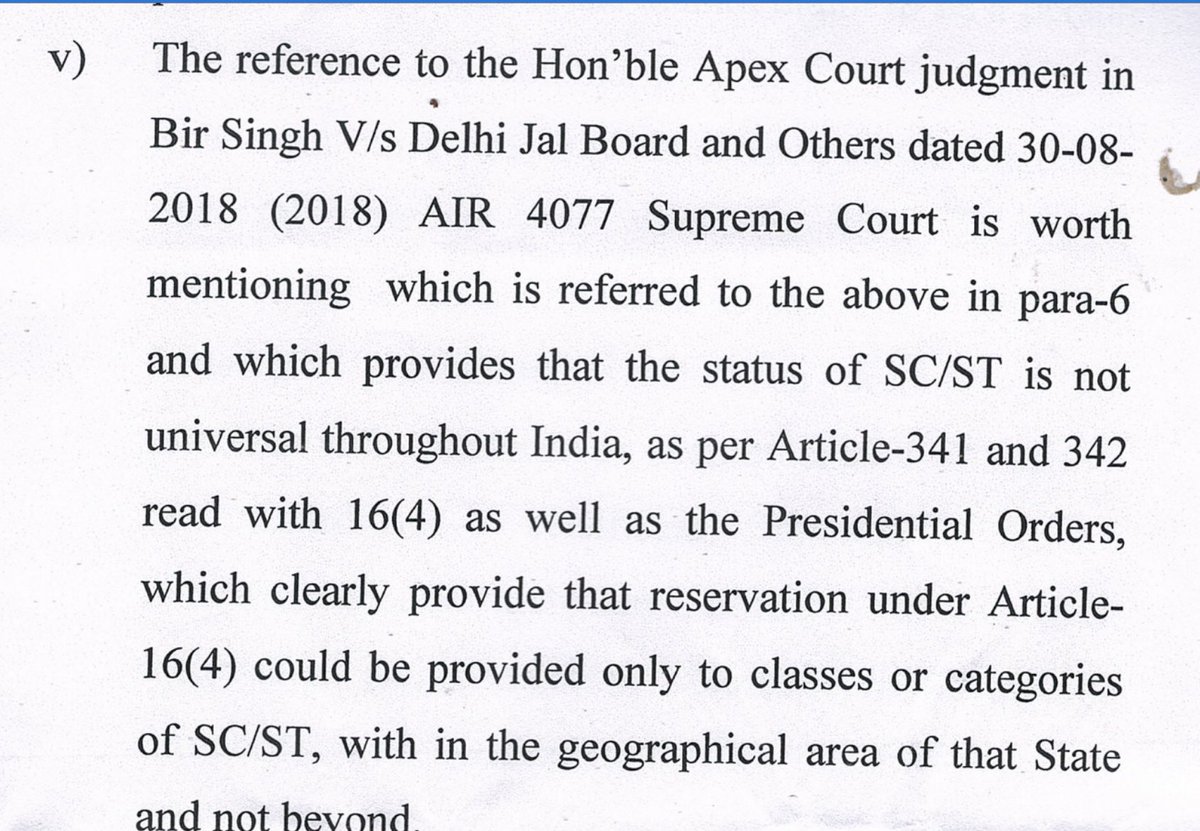 Another imp point was this: even if she was still SC, caste benefits are state-specific. She, born in Delhi, could not avail of SC benefits in Uttarakhand and hence was not qualified to fight on SC-reserved seat in Haridwar.