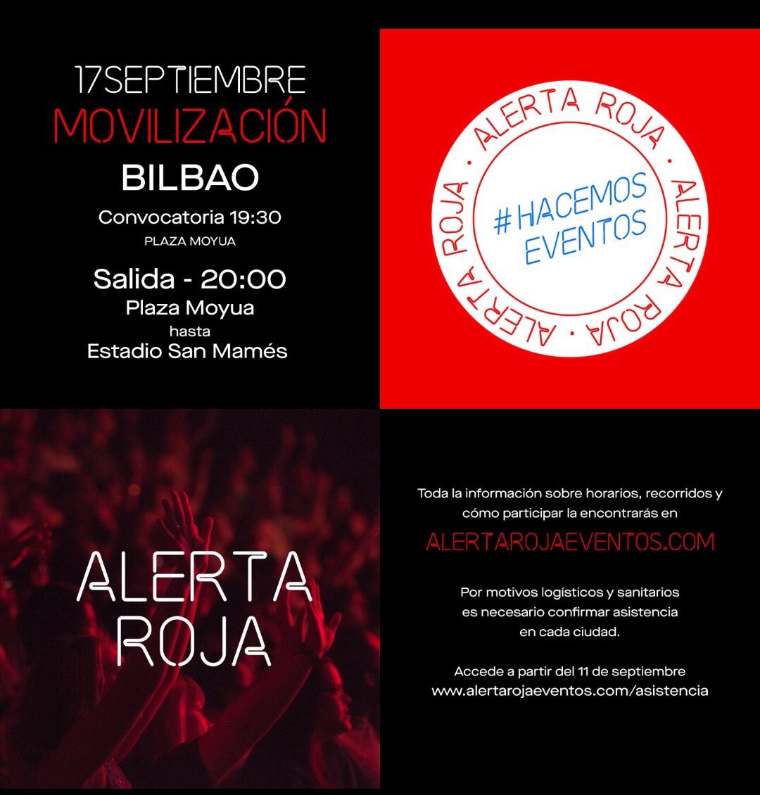🔴 GAUR #ekitaldiakegitenditugu
🔴 HOY #17S #HacemosEventos 
🔴 TODAY #17S #WeMakeEvents

#alertagorria #alertaroja #redalert