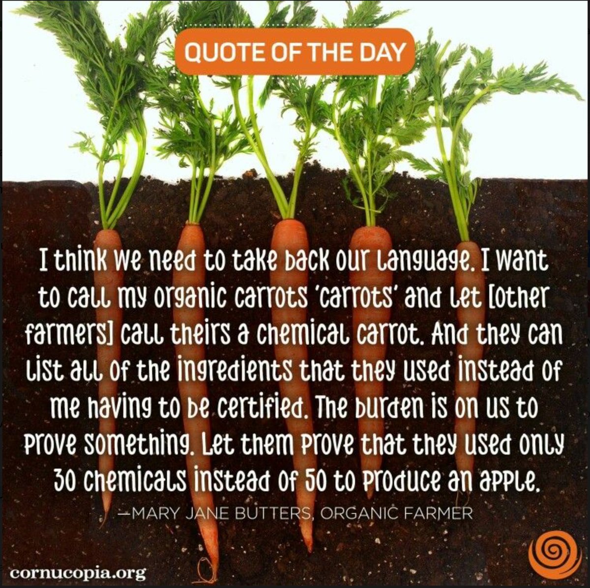 Our aim is to be as sustainable as possible with organic farming. This quote is from environmental activist and farmer Mary Jane Butters - it speaks volumes when thinking about our mission to leave the earth better than we found it.

#naturespath #glutenfree #organicseptember