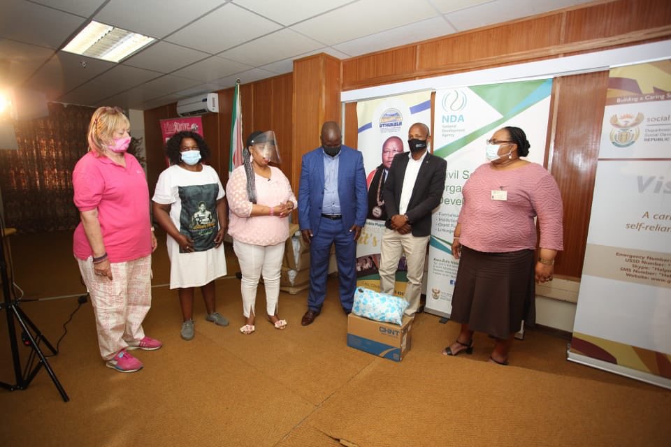 Deputy Minister <a href="/HendriettaZ/">Dr Hendrietta Bogopane-Zulu Foundation</a> takes the opportunity to hand over PPEs to the Ethukela District Municipality.