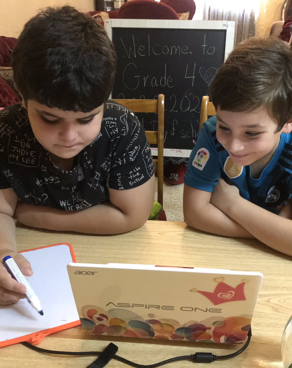 Darineyassine's tweet photo. Here We Go! Back to school virtually #A unique year like no other year #morning_sessions #Despite all the challenges, it will be successful year #Responsiblelearners #Firstonline sessions #FirstDay #Welcome grade4 @MicrosoftTeams @MervatNasab @nisrinee21 @Hhhsinfo @dina_jradi https://t.co/cfM9N7alTj