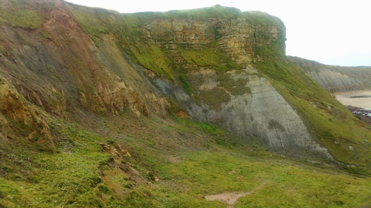 Spot the fault at High Red Cliff, #CaytonBay. #ClevelandBasin