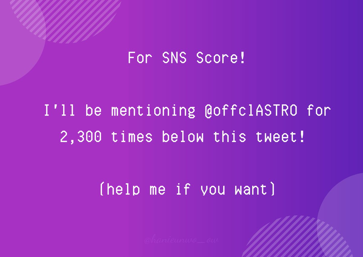 [HELP RT] Let us boost the SNS Score for  @offclASTRO first unit debut! •  #ASTRO   •  #아스트로   •  #AROHA   •  #여섯개의별   •  #아스트로의하나뿐인팬   •  #IN_OUT   •  #BadIdea   •  #MOONBIN_SANHA   •  #문빈_산하   •  #배드아이디어   Let's help to get their first win! Let's go!
