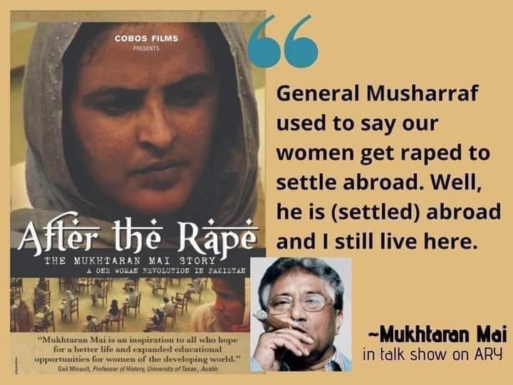 Taimur_Laal's tweet photo. What this woman has faced and how she has stood her ground even against accusations by military dictators is an example of strength, courage, and determination against patriarchy. 

Long Live Mukhtaran Mai. https://t.co/ZjGXssX1zL