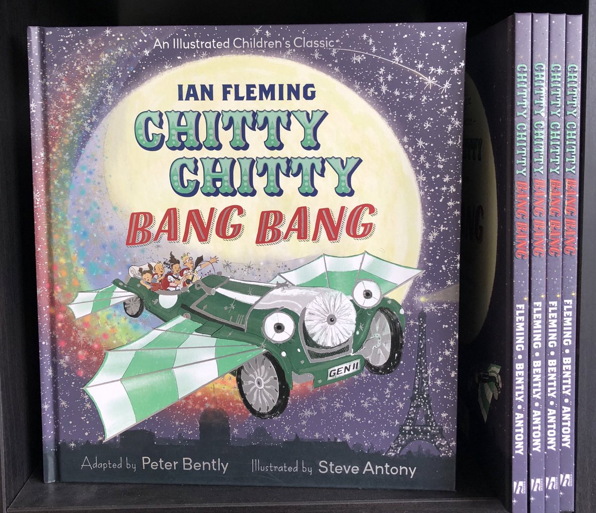 GIVEAWAY to celebrate the publication of CHITTY CHITTY BANG BANG. Retweet + Follow to win a copy! Winner, this Monday. 

Adapted by Peter Bently, art by me, published by Hachette Kids.