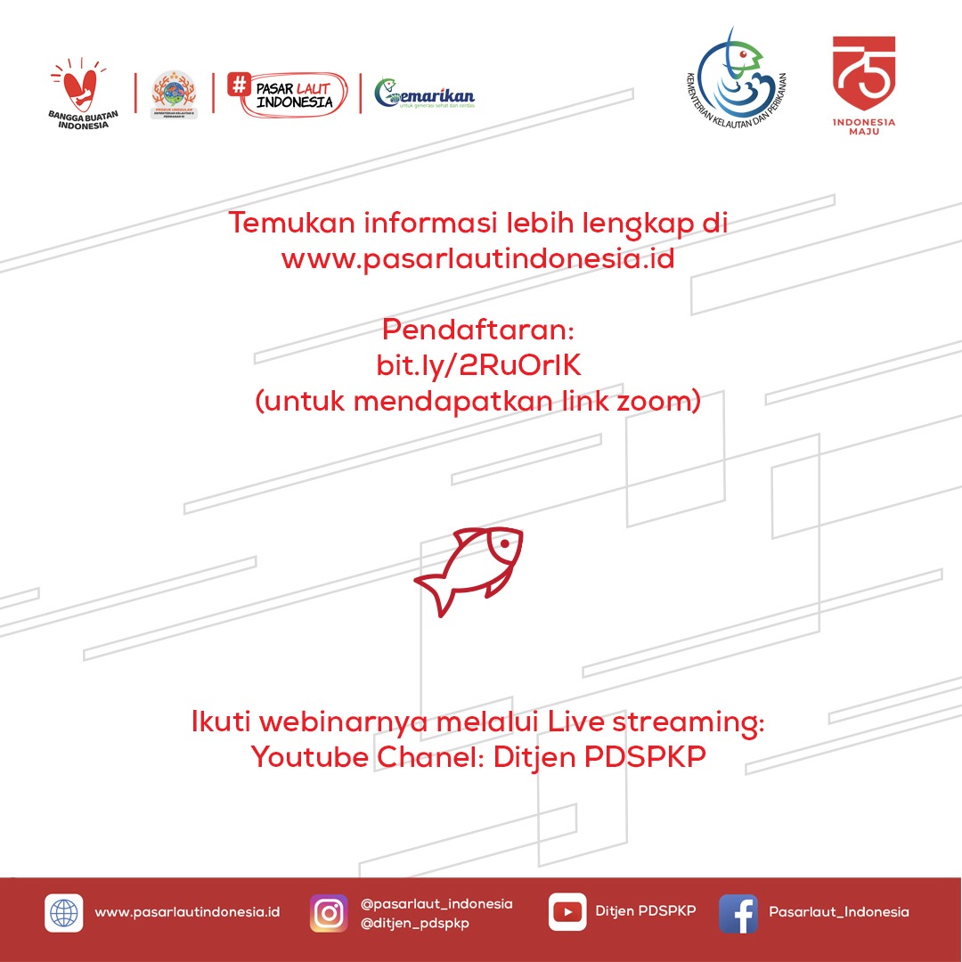 #SahabatBahari, yuk ikut Webinar "Bagaimana UMKM bisa survive di tengah pandemi ini ?" Link Daftar : bit.ly/2RuOrlK 
Informasi: Fadli 0811-4190-319
Cek informasinya: pasarlautindonesia.id