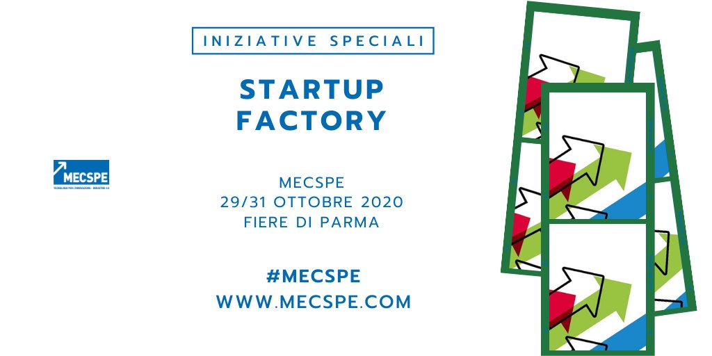 #MECSPE PARMA è accanto alle piccole e microimprese con il progetto Startup Factory che, in collaborazione con <a href="/GELLIFYgroup/">GELLIFY</a> offre l’opportunità di presentarsi ad una vasta audience proveniente dall’industria manifatturiera.

Scopri di più: mecspe.com/it/initiative/…