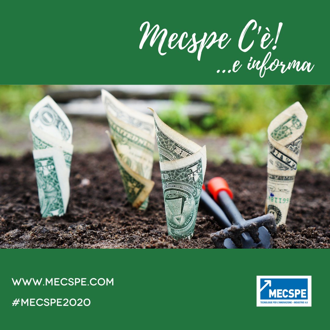 #MECSPE PARMA | FINANZIAMENTI A FONDO PERDUTO PER PARTECIPARE A MECSPE. 150.000 EURO A TUA DISPOSIZIONE.
mecspe.com/it/news/finanz…

È possibile usufruire dei contributi a fondo perduto di SIMEST con un risparmio fino al 40% dei costi