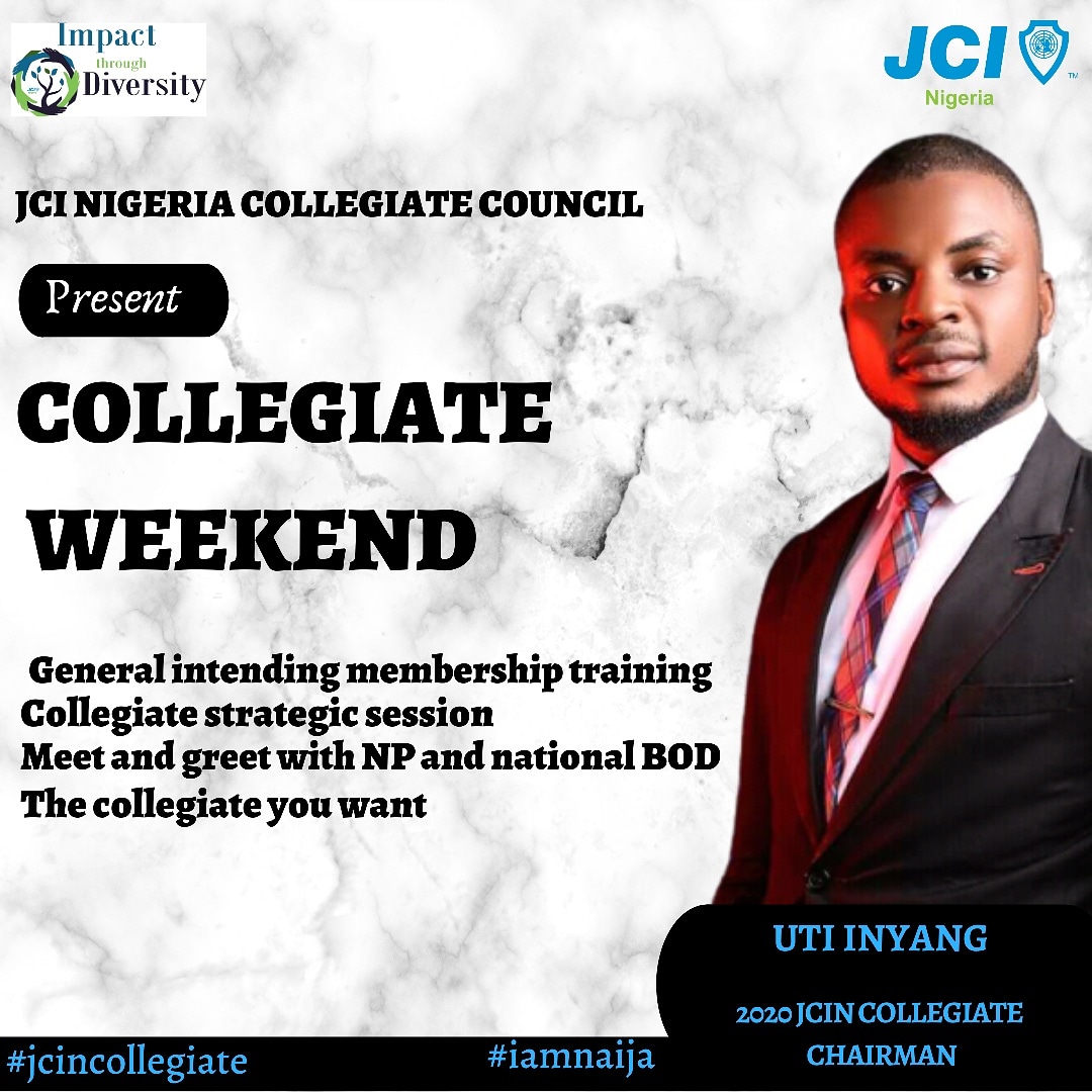 JCIN_Collegiate's tweet photo. Jci Nigeria collegiate council present "collegiate weekend".

https://t.co/5blD8q6HRs

#IAMNAIJA
#JCINCOLLEGIATE
#ITD2020
#bridgethegap
#monday
#mondaymotivation
#jcinigeria
#activecitizens
#bebetter https://t.co/xgh2boi9wB