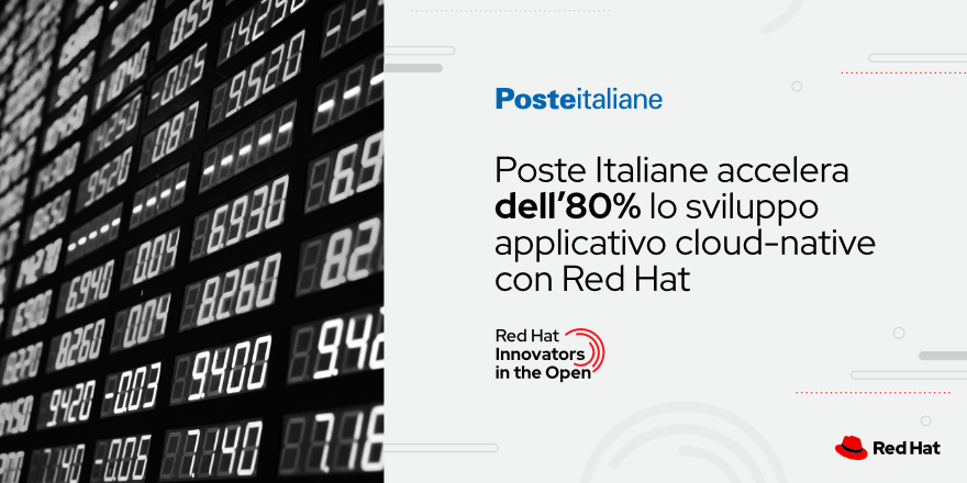 "L' #innovazione è essenziale per un’azienda tanto diversificata ed estesa come la nostra" - @PosteNews parla della sua nuova piattaforma cloud ibrida costruita con Red Hat OpenShift, con soluzioni storage, di integrazione e automazione dei processi: buff.ly/2FACPLq