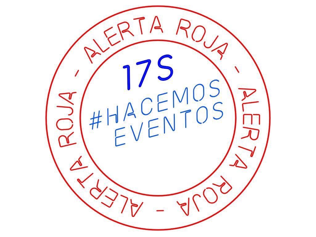 Todo mi apoyo en este momento a mis compañeros y compañeras (técnicos, programadores, auxiliares, backliners, cargas, montadores, acomodadores, seguridad, músicos...) en un momento especialmente duro para todos... Estamos en #alertaroja . #redalert
