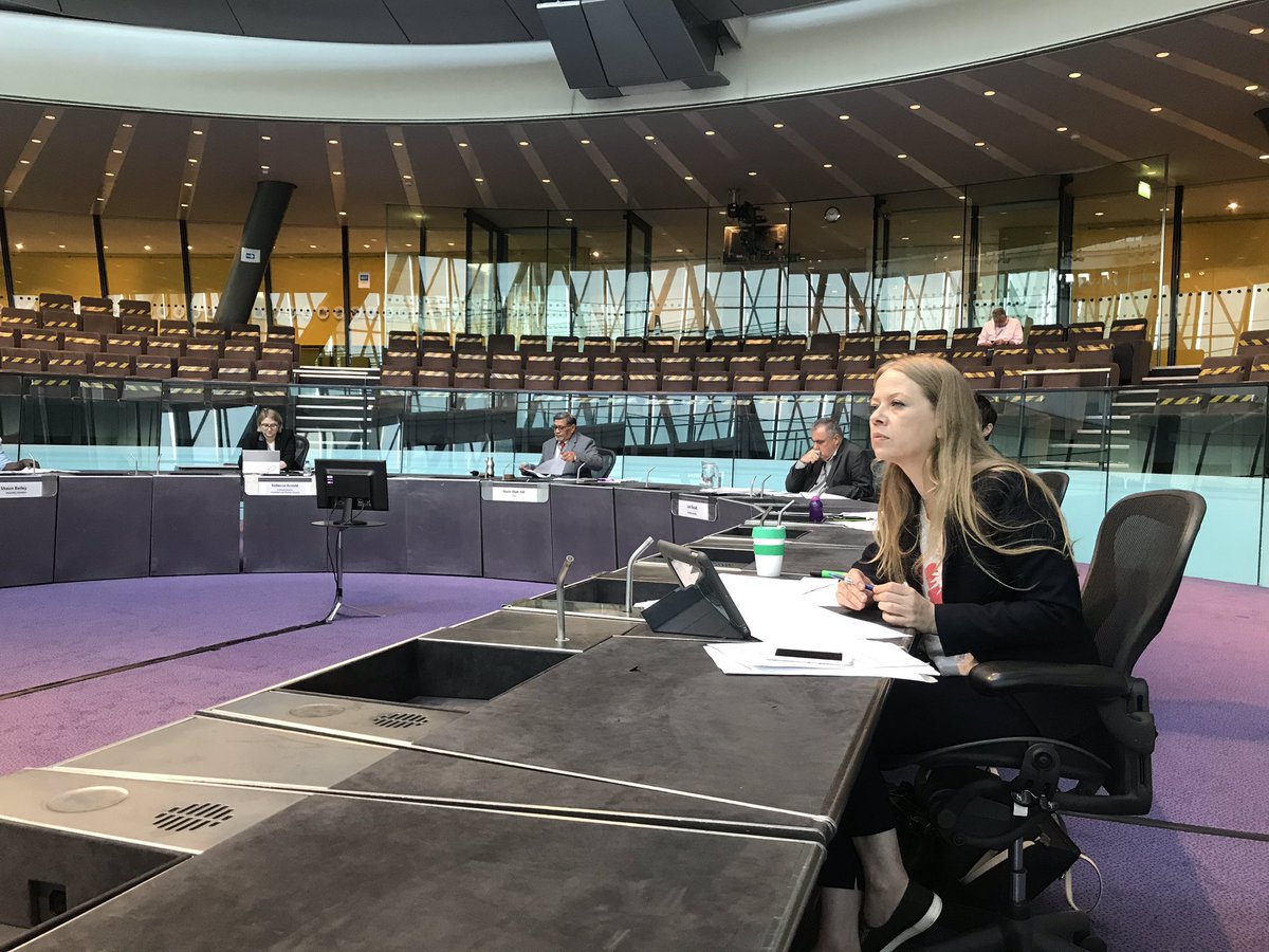 Now <a href="/sianberry/">Sian Berry</a> asking the Mayor about Londoners at risk of eviction during coronavirus. Has he come round to UBI? He says it is worth exploring. 👏