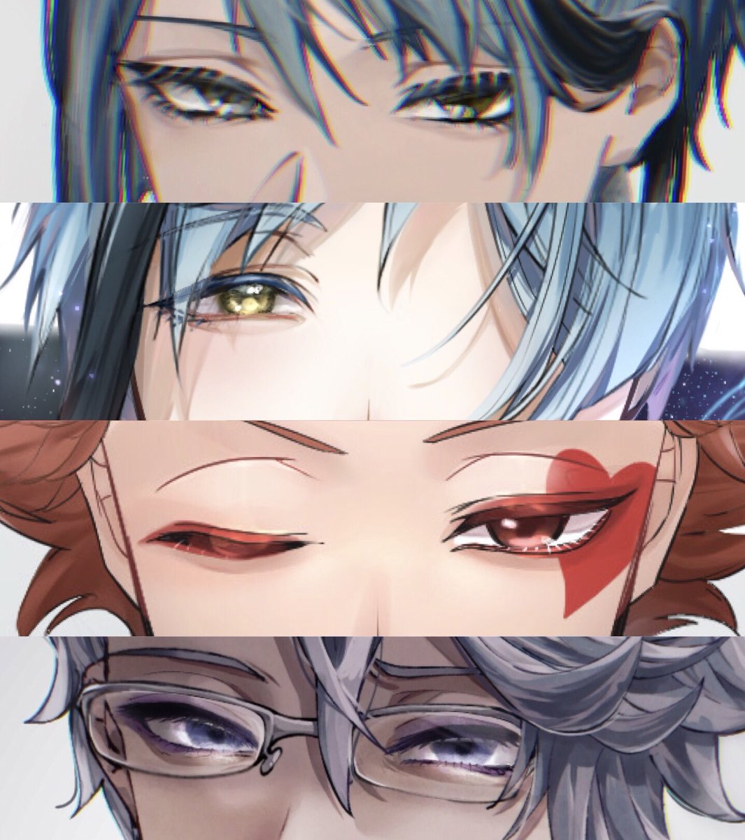 流行りに乗りたい 目だけでフォロワーさんを惚れさせる見た人強制 ふゆのイラスト