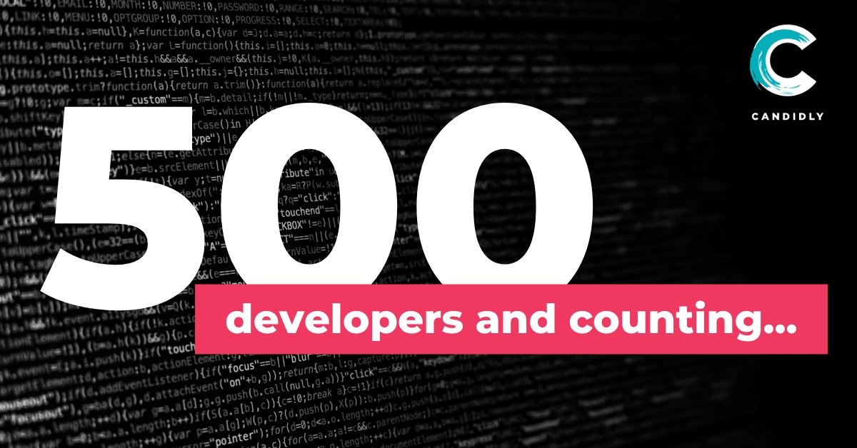 Candidlyskills's tweet photo. Weโre thrilled to have our first 500 Software Developers showcasing their programming skills on #Candidly! Thank you for placing your trust in us.
#skillsbasedhiring #equitablehiring #softwaredeveloper #devcommunity https://t.co/7ibtyyfr0E