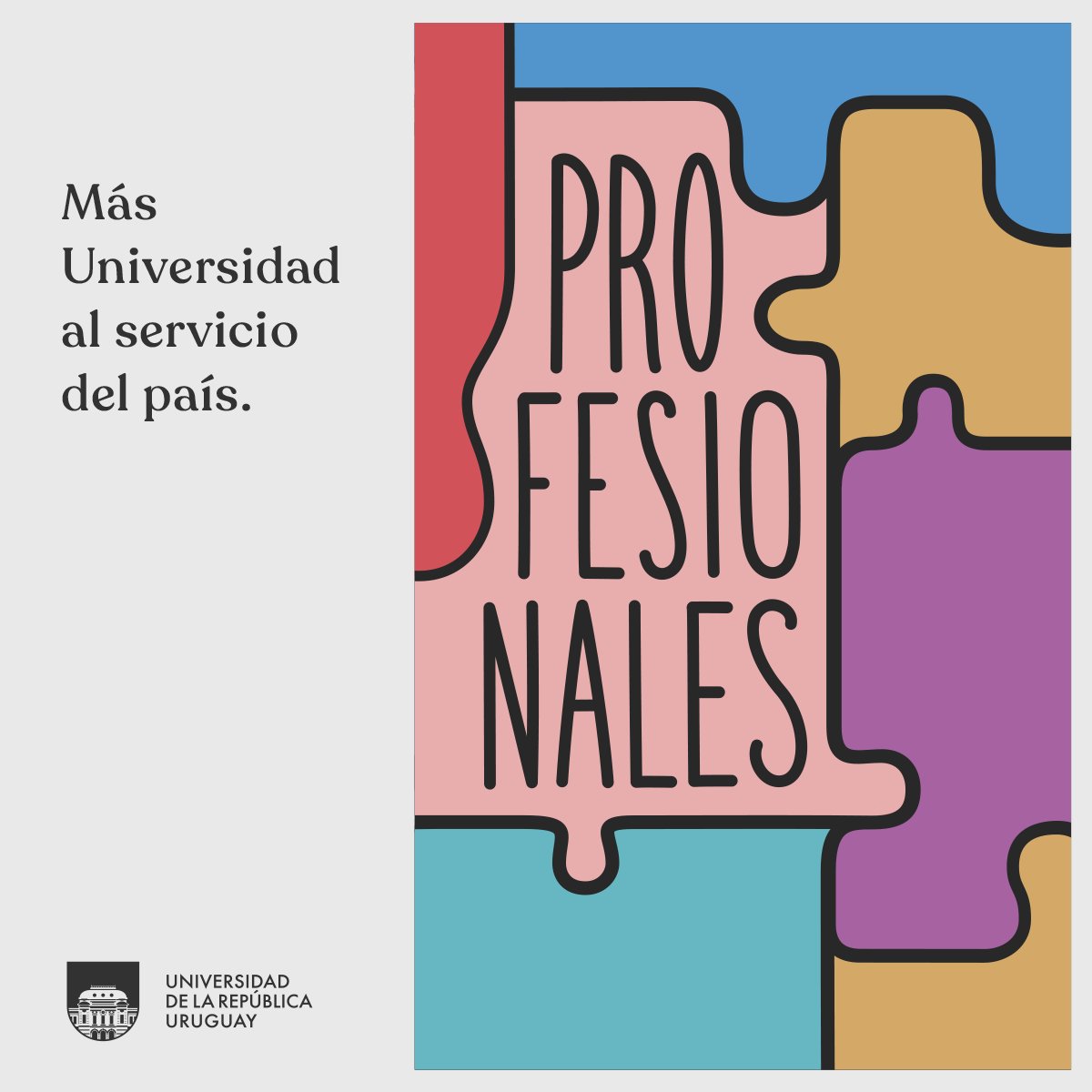 🧩 Más profesionales al servicio del país.
👉75% de los profesionales son formados en #Udelar y en profesiones fundamentales es la única formadora del país.
👉Proponemos seguir aumentando egresos y formación de más profesionales en el interior.
#MásUniversidadAlServicioDelPaís https://t.co/WTXuxZ5ZM8